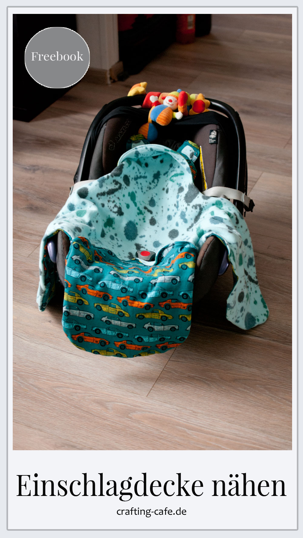 einschlagdecke für babyschale nähen