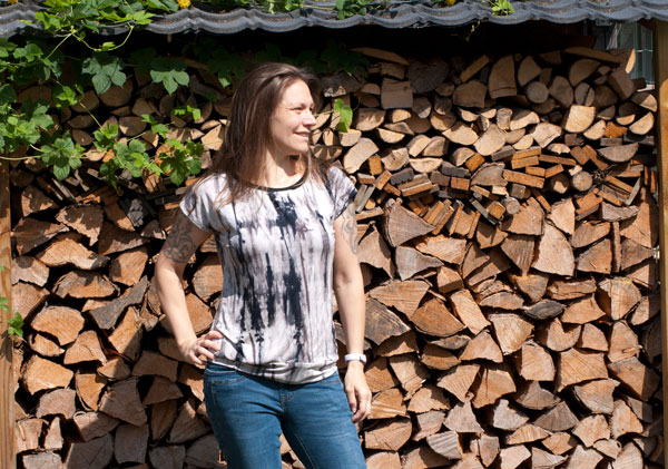 frau damen t-shirt nähen schnittmuster