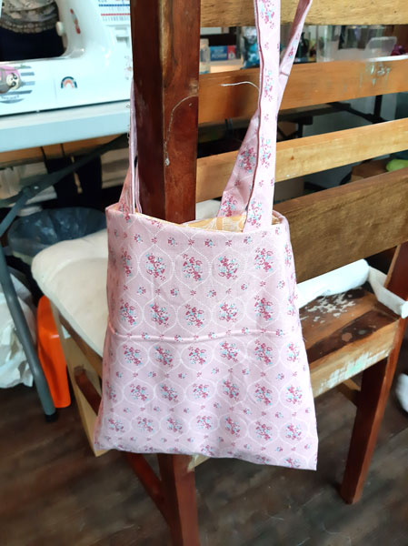 Buchtasche selbst genäht